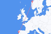 Flights from Sandane, Norway to Porto, Portugal
