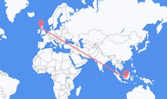 Flyg från Palangka Raya, Indonesien till Glasgow, Indonesien