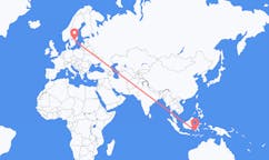 出发地 印度尼西亚望加錫目的地 瑞典林雪平的航班