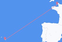 Flyrejser fra Saint Helier, Jersey til Ponta Delgada, Jersey