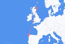 Flyg från Vigo, Spanien till Aberdeen, Skottland
