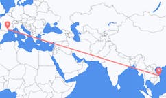Flights from Chu Lai, Vietnam to Béziers, France