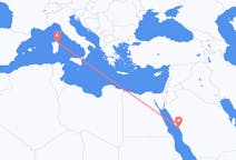 Flights from Yanbu, Saudi Arabia to Olbia, Italy