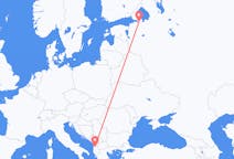 Flyreiser fra St. Petersburg, Russland til Tirana, Albania