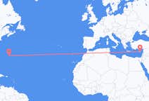 Flyreiser fra Bermuda, Storbritannia til Larnaka, Kypros