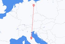 Flyg från Berlin, Maryland, Tyskland till Perugia, Italien