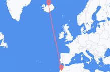 Flyreiser fra Marrakech, Marokko til Akureyri, Island