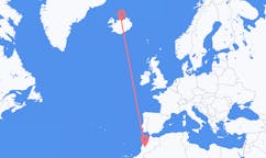 出发地 摩洛哥马拉喀什目的地 冰岛阿克雷里的航班