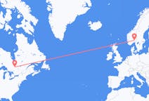 Flyg från Rouyn-Noranda till Oslo