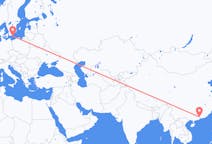 Flyrejser fra Guangzhou, Kina til Bornholm, Danmark