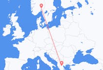 Flights from Kozani, Greece to Oslo, Norway