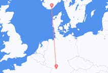 Flyreiser fra Kristiansand, Norge til Stuttgart, Tyskland