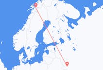 Flights from Bryansk, Russia to Narvik, Norway