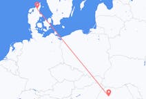 Loty z Aalborg, Dania do Kluż-Napoki, Rumunia