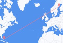 Flyrejser fra Nassau til Umeå