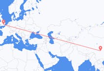 Flyg från Chengdu, Kina till London, England