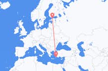 Flyrejser fra Tallinn til Rhodes