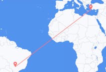 Flights from Três Lagoas to Rhodes