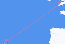 Flights from Graciosa, Portugal to Newquay, the United Kingdom