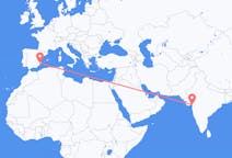 印度出发地 苏拉特飞往印度目的地 阿利坎特的航班