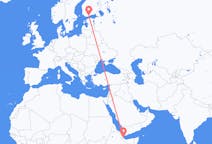 Flyg från Balbala, Djibouti till Helsingfors, Finland