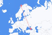 Рейсы из Гиресун, Турция в Нарвик, Норвегия