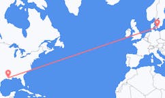 Flyg från Lafayette, USA till Köpenhamn, Danmark