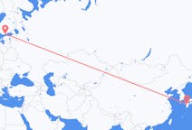 Flights from Kumamoto in Japan to Helsinki in Finland