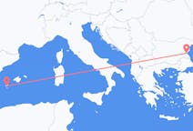 Flights from Burgas, Bulgaria to Ibiza, Spain