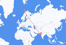 Flyreiser fra Mumbai, India til Bardufoss, Norge