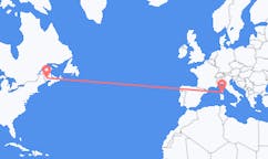 เที่ยวบินจาก เฟรดริกตัน แคนาดา ไปยัง Figari แคนาดา