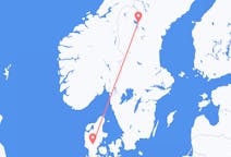 Vluchten van Billund naar Östersund