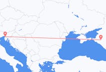 Fly fra Krasnodar til Trieste