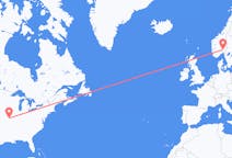 Lennot Columbiasta, Yhdysvallat Osloon, Norja