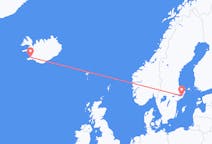 Voli da Stoccolma, Svezia a Reykjavík, Islanda