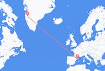 Flights from Kangerlussuaq to Barcelona