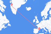 Flights from Kangerlussuaq to Barcelona