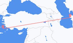 出发地 土库曼斯坦土庫曼巴希目的地 希腊斯坦帕利亞島的航班