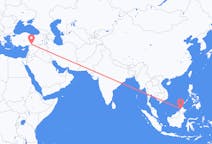 Flyrejser fra Kota Kinabalu, Malaysia til Gaziantep, Tyrkiet