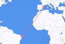 ブラジルのから マセイオ、スペインのへ イビサ島フライト