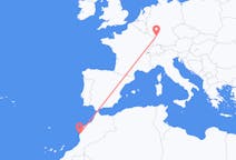 Flyreiser fra Essaouira, Marokko til Karlsruhe, Tyskland