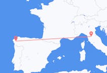 Flyreiser fra Santiago de Compostela, Spania til Firenze, Italia