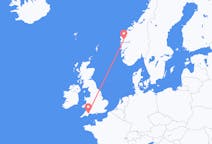 Flights from Førde, Norway to Exeter, the United Kingdom