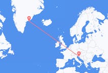 出发地 克罗地亚里耶卡目的地 格陵兰库鲁苏克的航班