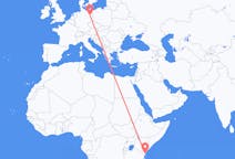 Flyrejser fra Mombasa til Berlin