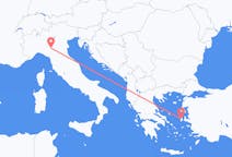 Flights from from Reggio Emilia to Chios