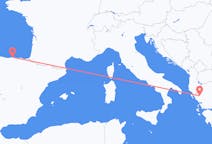Vluchten van Santander, Spanje naar Ioannina, Griekenland