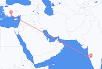 Flights from Belgaum, India to Antalya, Turkey