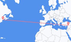 Flyreiser fra Rockland, USA til Gaziantep, Tyrkia