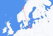 Flights from Namsos, Norway to Gdańsk, Poland